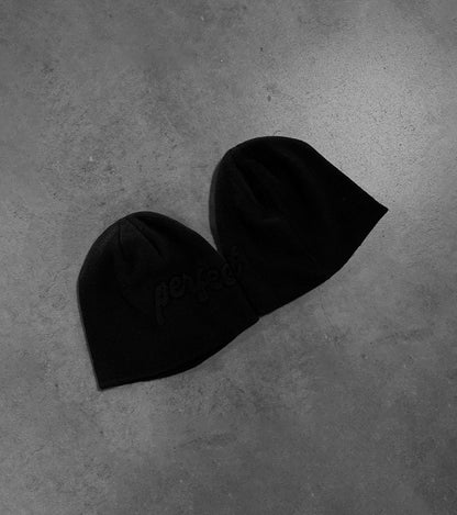 BLACK PERFECT BEANIE