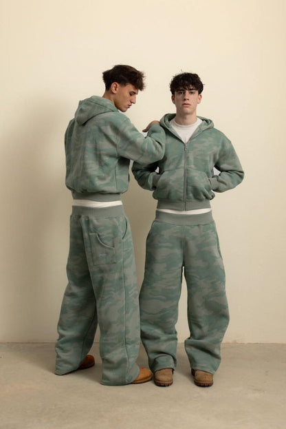 SAGE GREEN CAMO HOODIE