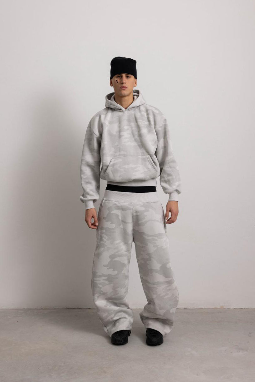 PEARL GREY CAMO PANT