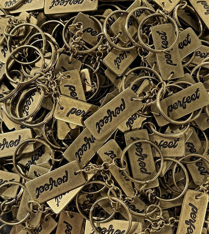 MATT BRASS PERFECT KEYCHAIN