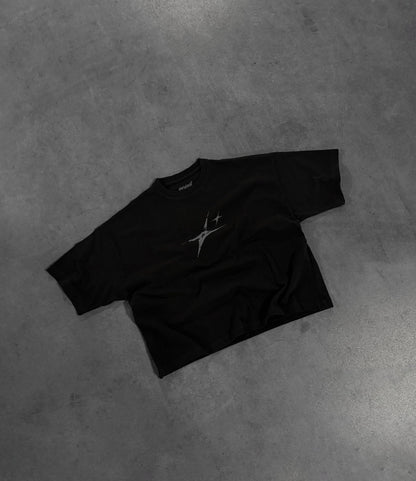 BLACK "P" STAR TEE