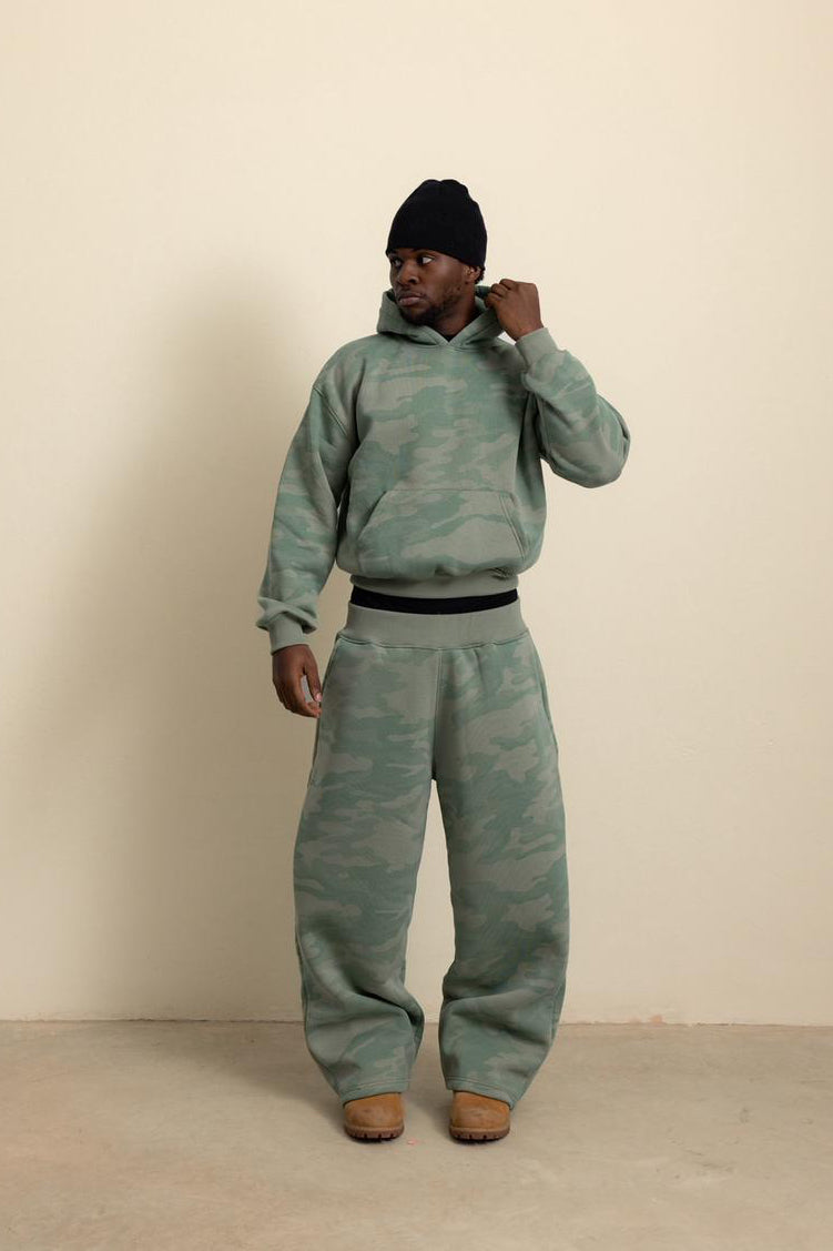 SAGE GREEN CAMO HOODIE