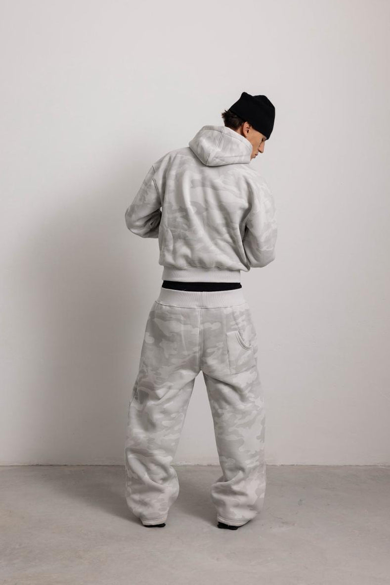 PEARL GREY CAMO HOODIE